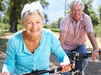 Chiropractic Burlington MA Elderly Couple Biking