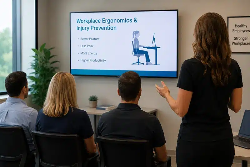 Chiropractor Giving Presentation